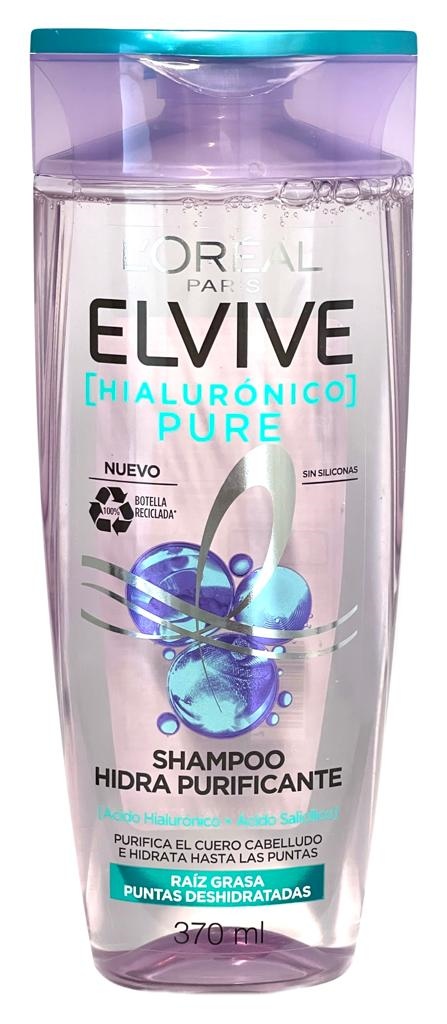 SHAMPOO ELVIVE HIDRA HIALURONICO PURE 370 ML