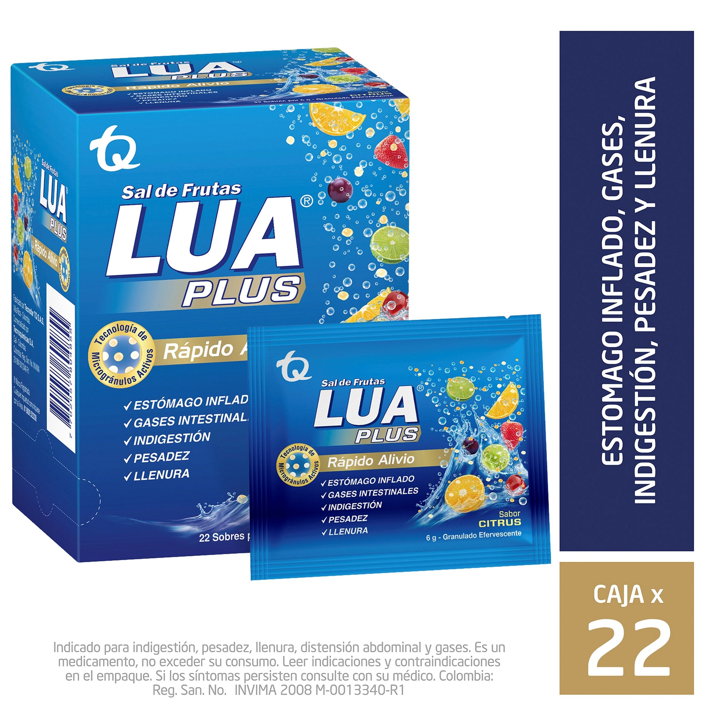 SAL DE FRUTAS LUA PLUS 22 SOBRES