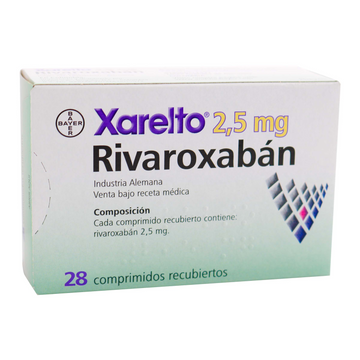 Xarelto 2,5mg rivaroxabán 28 tabletas recubiertas — Bayer