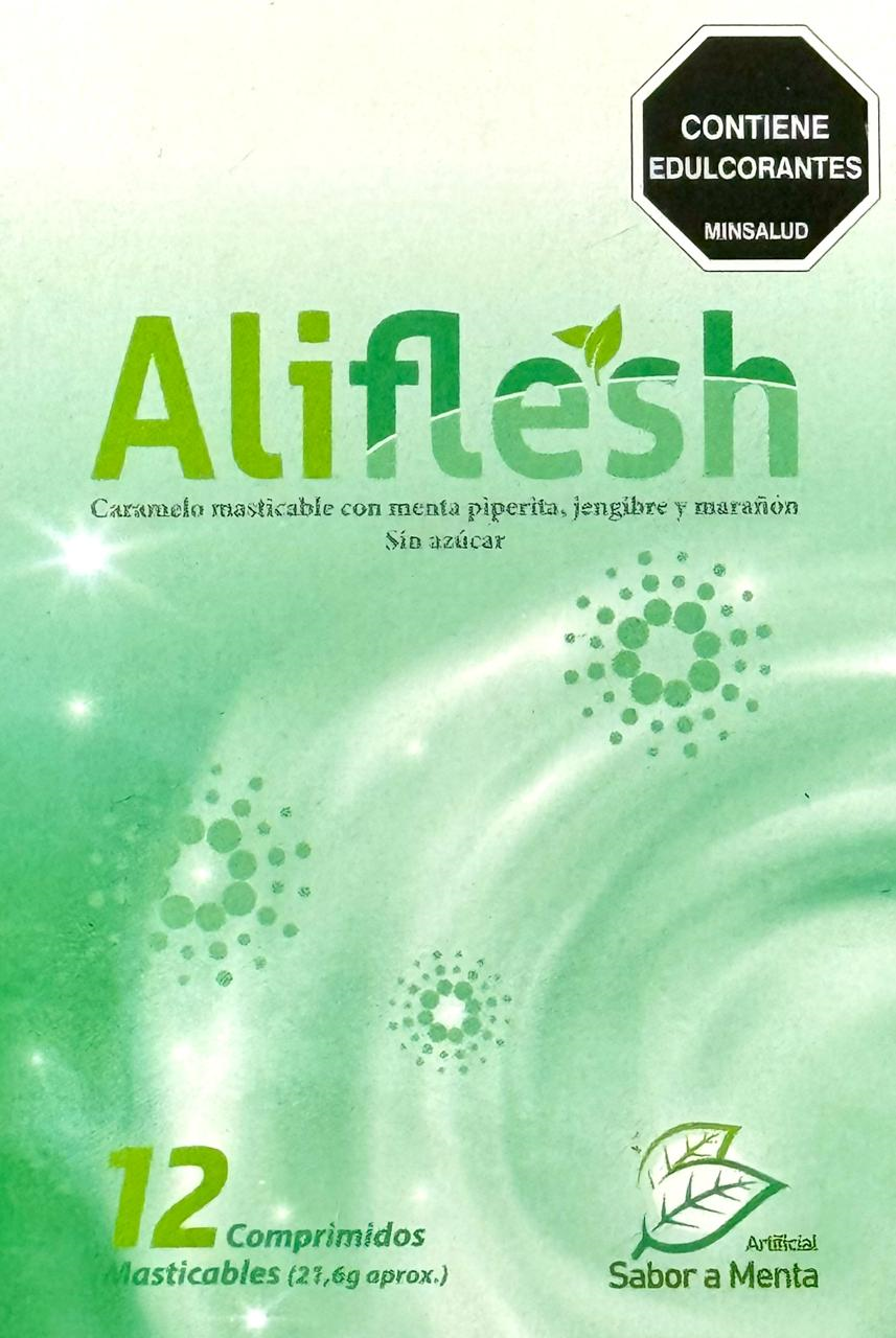 ALIFLESH SABOR MENTA 12 COMPRIMIDOS MASTICABLES