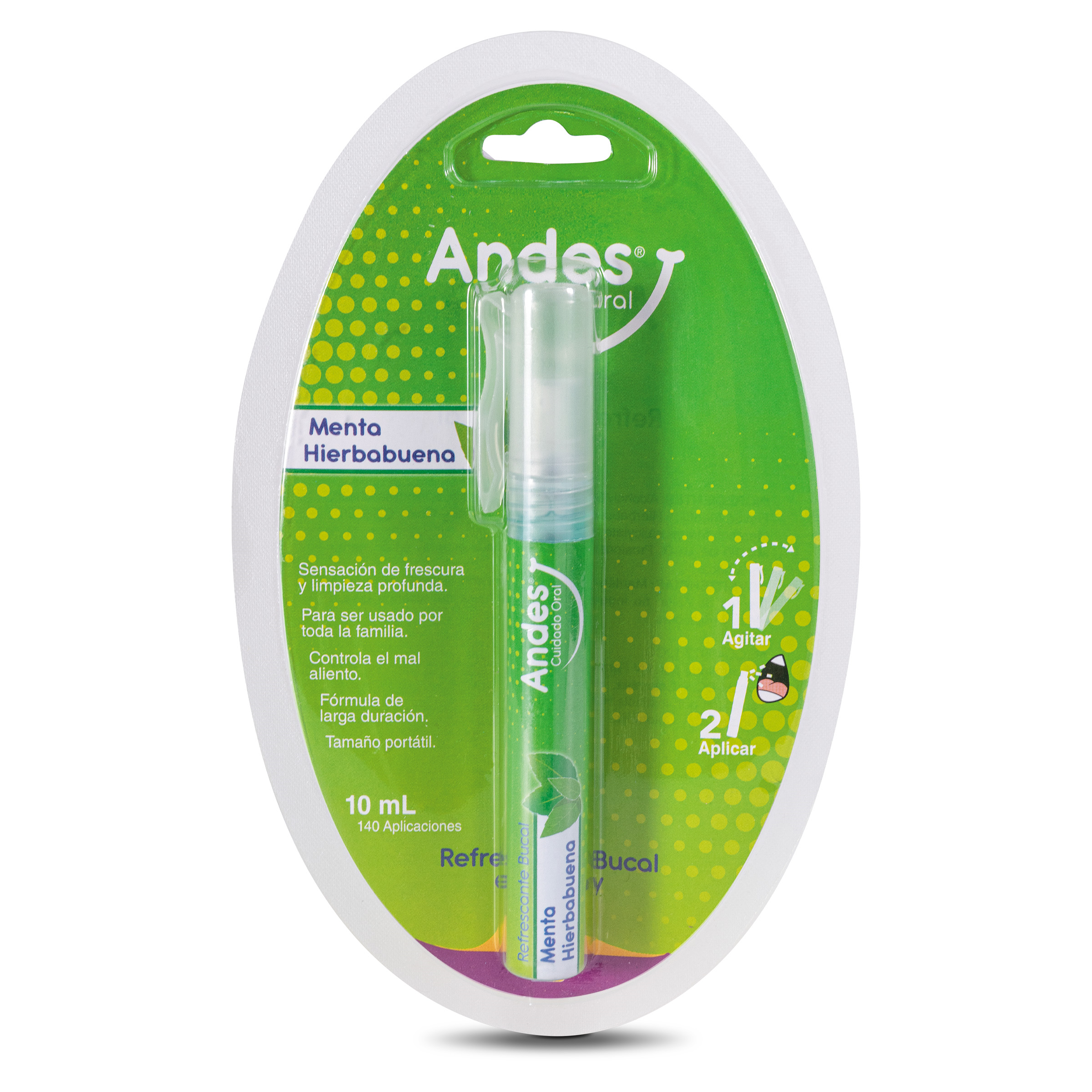 REFRESCANTE BUCAL ANDES MENTA Y YERBABUENA 10 ML - (LR)