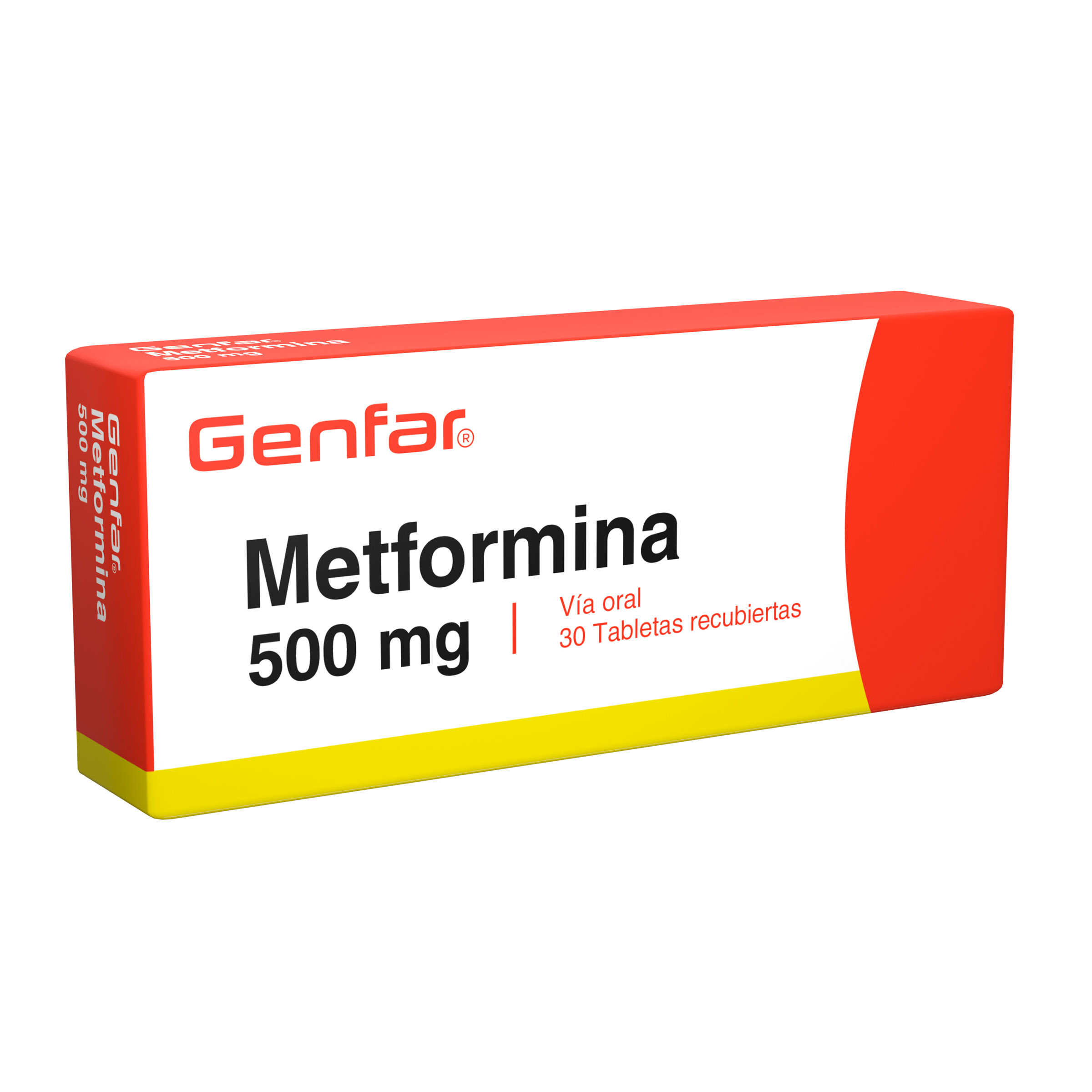 METFORMINA 500 MG 30 TABLETAS GF