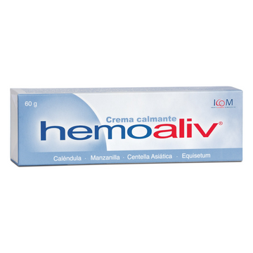 Crema Calmante Hemoaliv 60 g tubo Icom alivio hemorroides