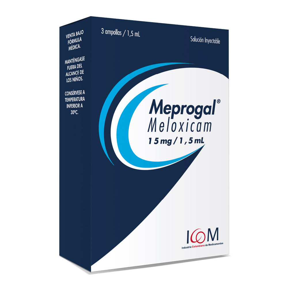 (F) MEPROGAL 15 MG_1.5 ML MELOXICAM 3 AMPOLLAS ICOM - (LR)- 1 UNIDADES