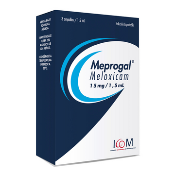 Meprogal meloxicam 15mg/1.5ml solución inyectable 3 ampollas — Icom