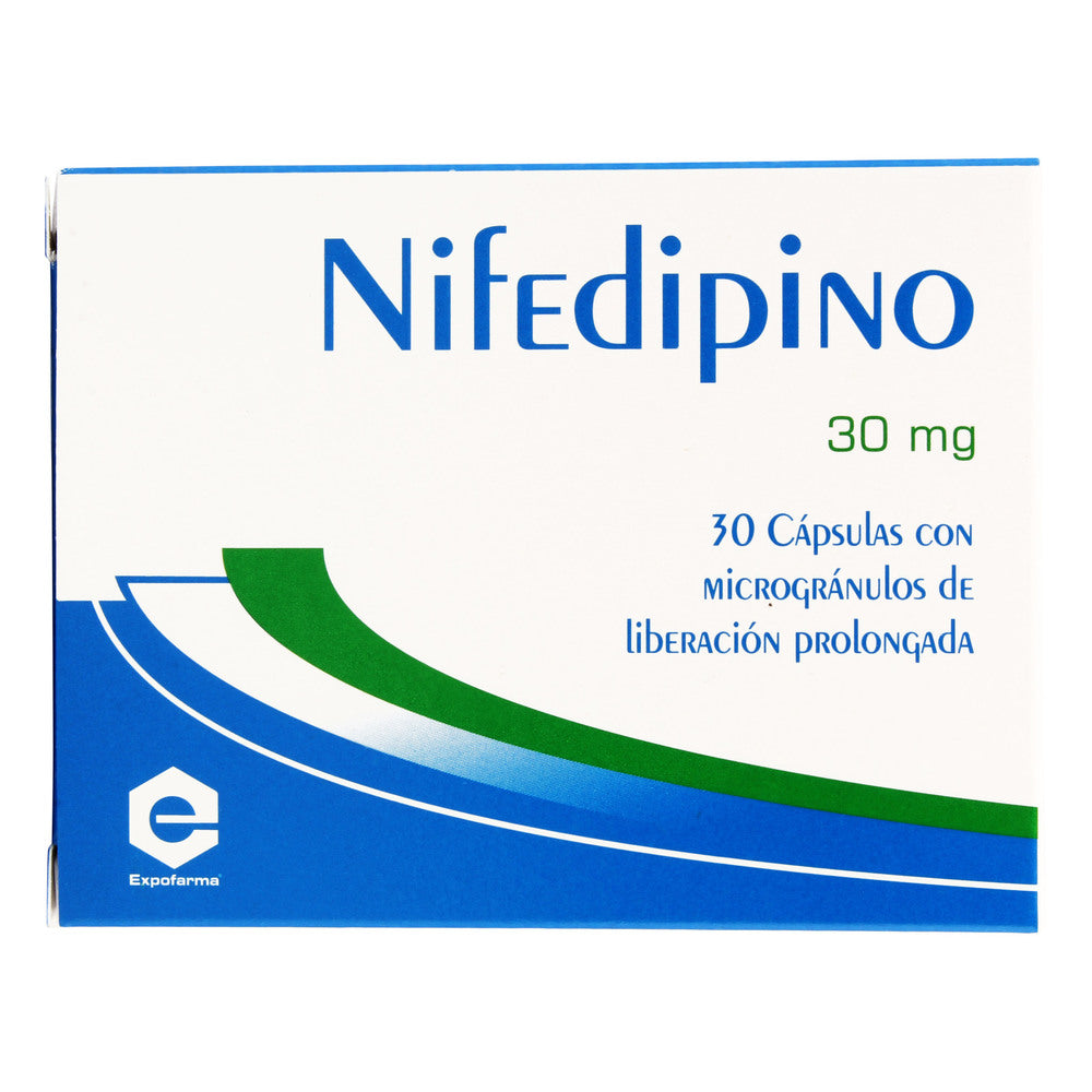 (F) NIFEDIPINO 30 MG 30 CAPSULAS EX