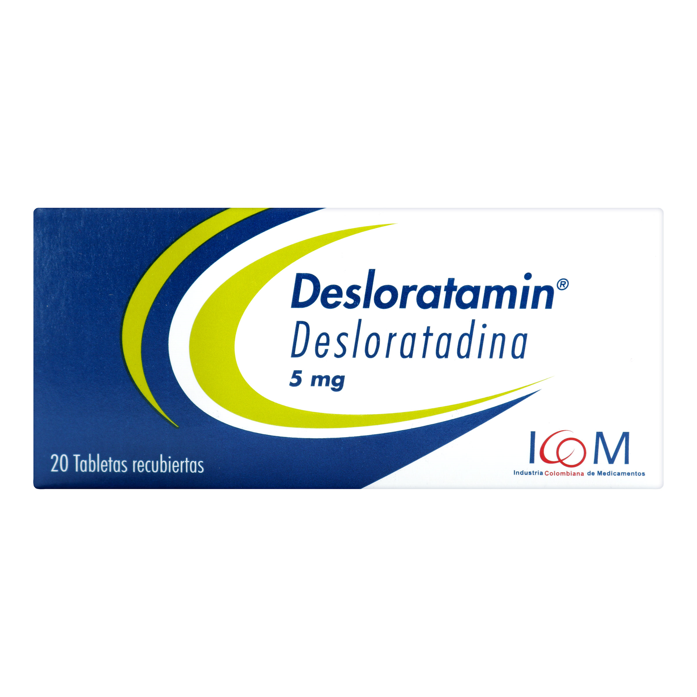 (F) DESLORATAMIN 5 MG 20 TABLETAS ICOM - (LR) - 5 UNIDADES