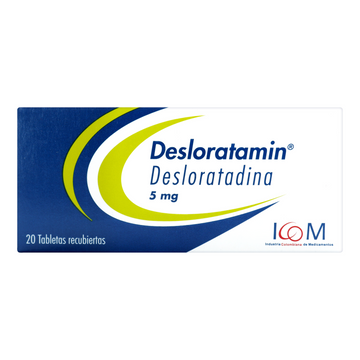Desloratamin desloratadina 5mg 20 tabletas recubiertas — ICOM