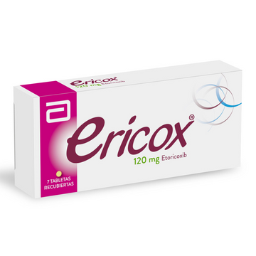 Ericox etoricoxib 120mg 7 tabletas recubiertas — Lafrancol