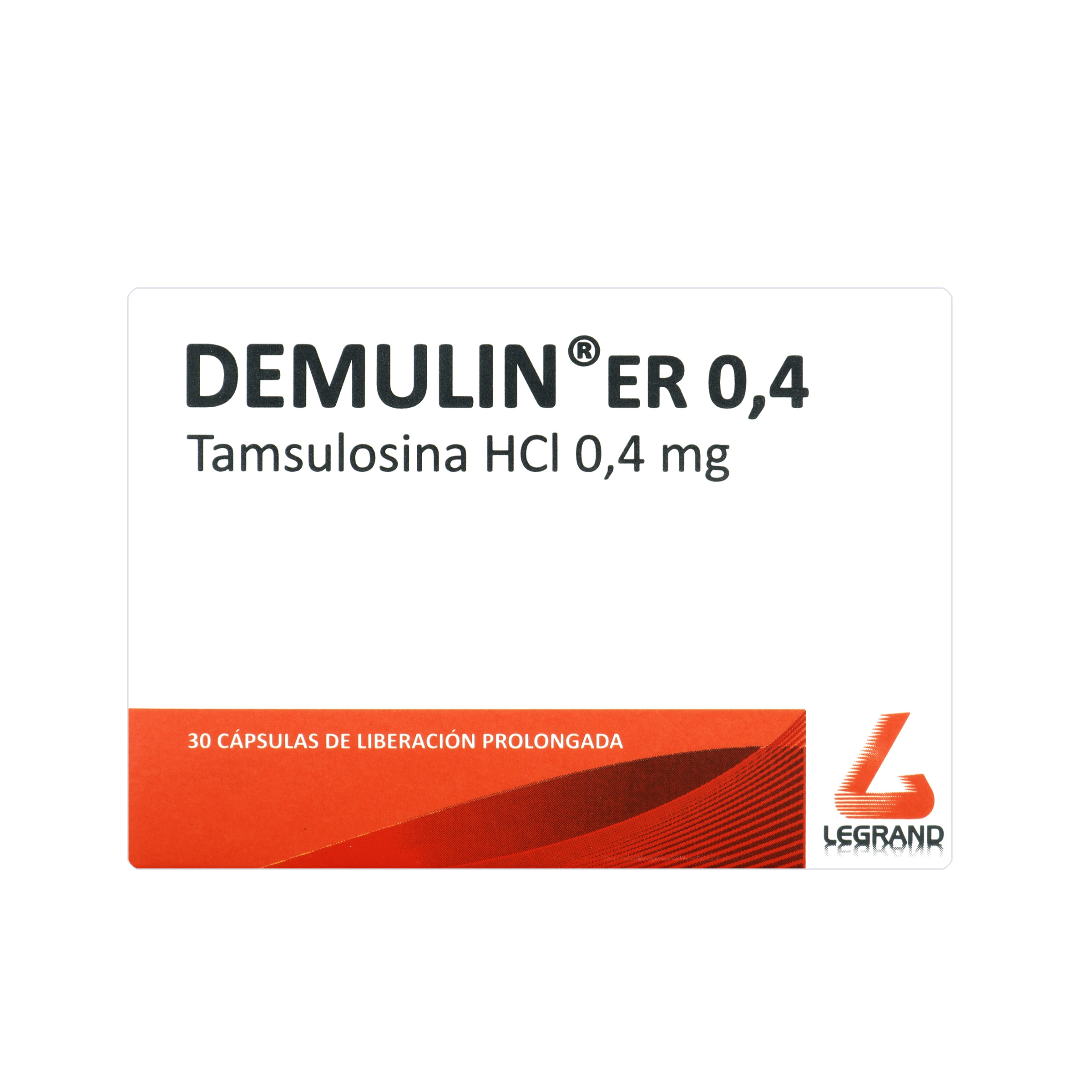 DEMULIN (TAMSULOSINA) 0.4 MG 30 CAP