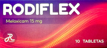 Rodiflex Meloxicam 15 mg 10 Tabletas antiinflamatorio