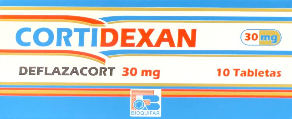 CORTIDEXAN 30 MG (DEFLAZACORT) 10 TABLETAS BIOQUIFAR