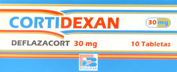 Cortidexan 30mg deflazacort 10 tabletas — Bioquifar