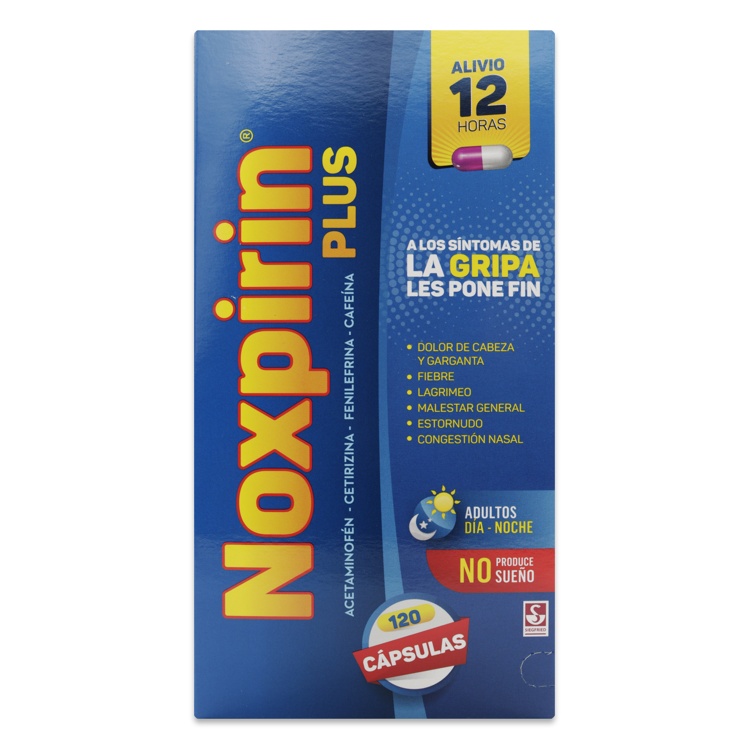 (F) NOXPIRIN PLUS 120 CAPSULAS - 4 UNIDADES