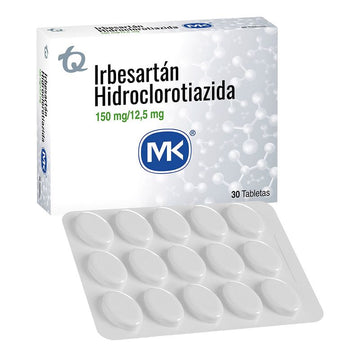 Irbesartan HCT 150mg/12.5mg 30 Tabletas — MK