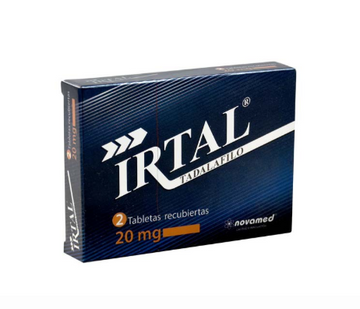 Irtal Tadalafilo 20mg 2 tabletas — Novamed