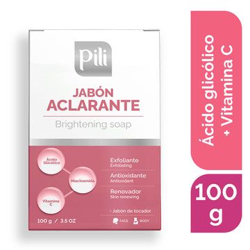 Jabón aclarante Pili ácido glicólico 100 gr — San Jorge