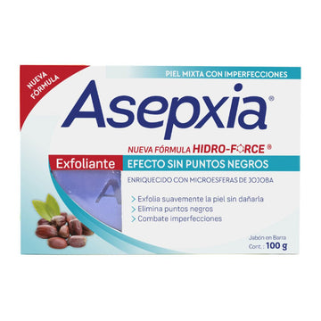 Jabón Asepxia Exfoliante Hidro Force 100 gr — Genomma Lab