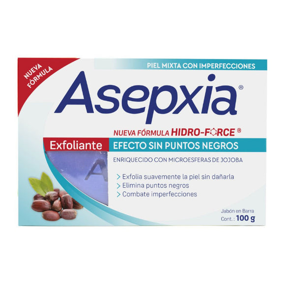 Jabón Asepxia Exfoliante Hidro Force 100 gr — Genomma Lab