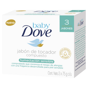 Jabón Dove Baby Humectación Sensible 75 gr — Unilever