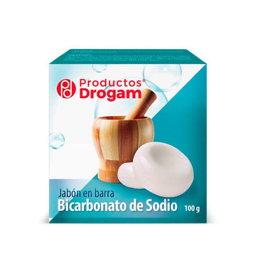 Jabón en barra bicarbonato de sodio 100g — Drogam