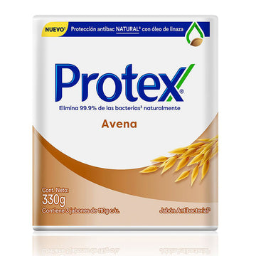 Jabón Protex Antibacterial Avena 3 x 110 g — Colgate-Palmolive
