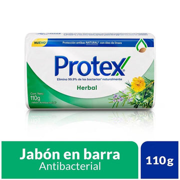 Jabón Protex Herbal jabón antibacterial en barra 110 g — Colgate-Palmolive