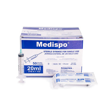 Jeringa 20 ml 21Gx1 1/2 — Medispo 3P