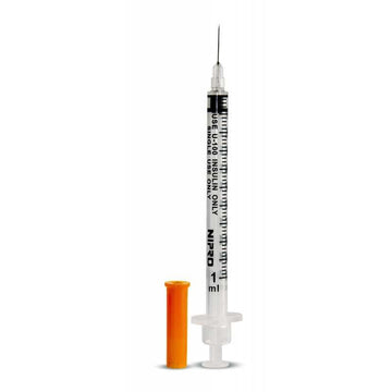 Jeringa de insulina Nipro 1 ml con aguja integrada — unidad