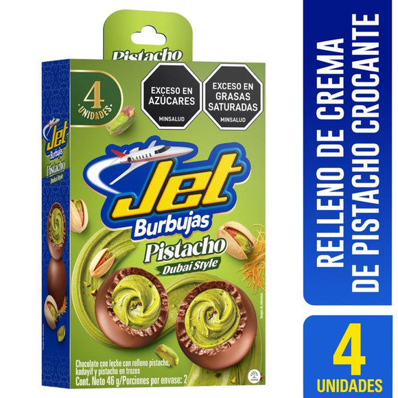 Jet Burbuja Pistacho Dubai 46 gr — Nutresa
