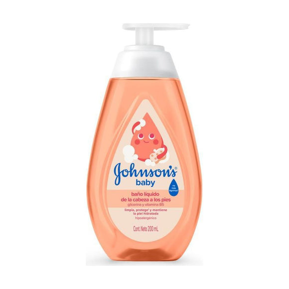 Baño líquido Johnson's Baby de los Pies a la Cabeza 200 ml — Kenvue