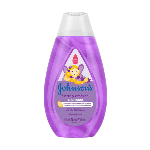 Shampoo Johnson's Baby Fuerza y Vitamina E frasco 200 ml — Kenvue