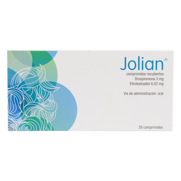 Jolian 3mg/0.02mg 28 Tabletas — Gedeon Richter Colombia S