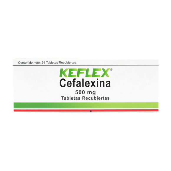 Keflex cefalexina 500mg 24 cápsulas — Farma de Colombia