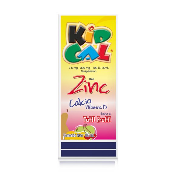 Kidcal suspensión 180 ml tutti frutti — Farma de Colombia