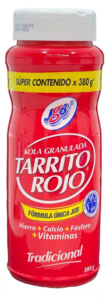 Kola Granulada Tarrito Rojo JGB Tradicional 380 g - Suplemento multivitamínico en polvo