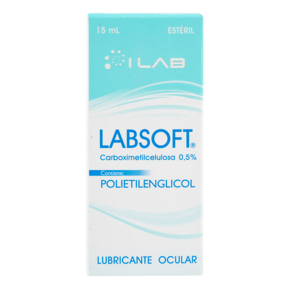 Labsoft carboximetilcelulosa sódica 0.5% gotas oftálmicas 15ml — Megalabs