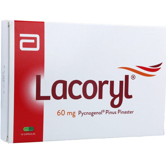 Lacoryl 60mg Pycnogenol 14 cápsulas — Lafrancol