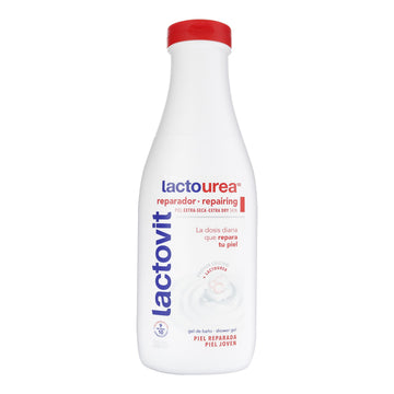Lactovit Gel de Ducha Reparador Lactourea 600 ml - Gel corporal hidratante para piel seca