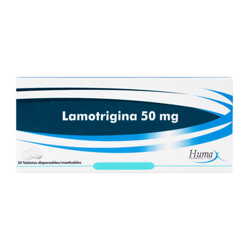 Lamotrigina 50 mg 30 Tabletas — Humax
