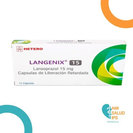 Langenix Lansoprazol 15mg 14 cápsulas — Hetero