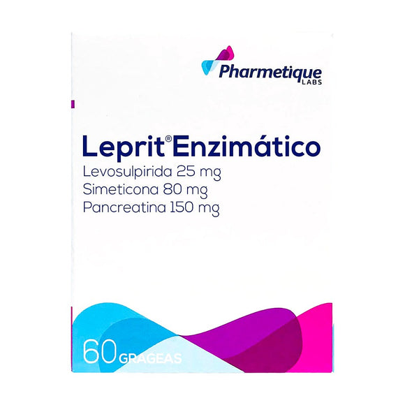 Leprit Enzimático Levosulpirida 25 mg 60 Grageas — Bussié