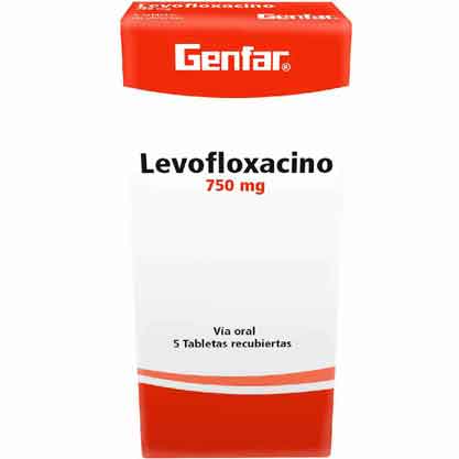 Levofloxacino 750 mg 5 Tabletas Gf — Genfar
