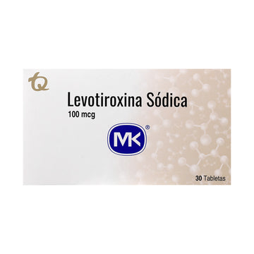 Levotiroxina 100mcg 30 tabletas — Tecnoquímicas