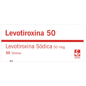 Levotiroxina 50 mcg 50 Tabletas — Siegfried