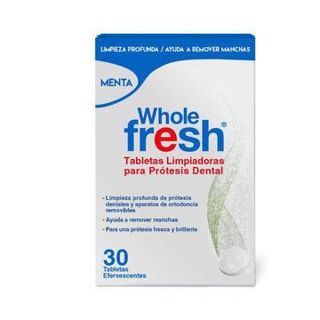 Tabletas limpiadoras para prótesis dental Whole Fresh 30 unidades — Icom