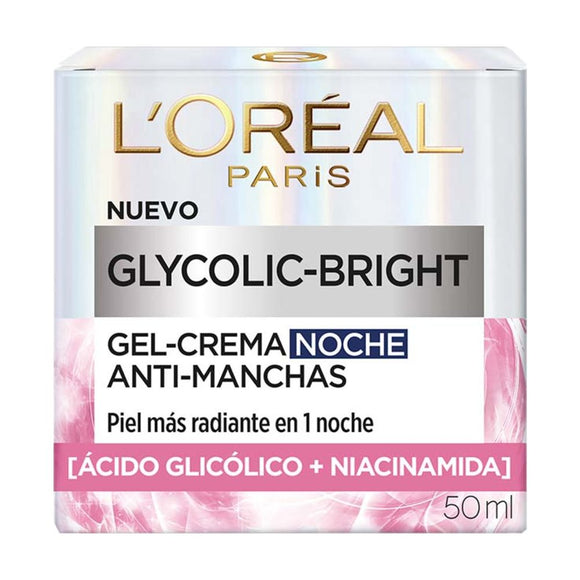 L'Oréal Glycolic Bright Gel Crema de Noche Anti-Manchas 50 ml — L'Oréal