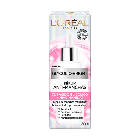 L'Oréal Paris Glycolic Bright Sérum Antimanchas ácido glicólico 30 ml — L'Oréal