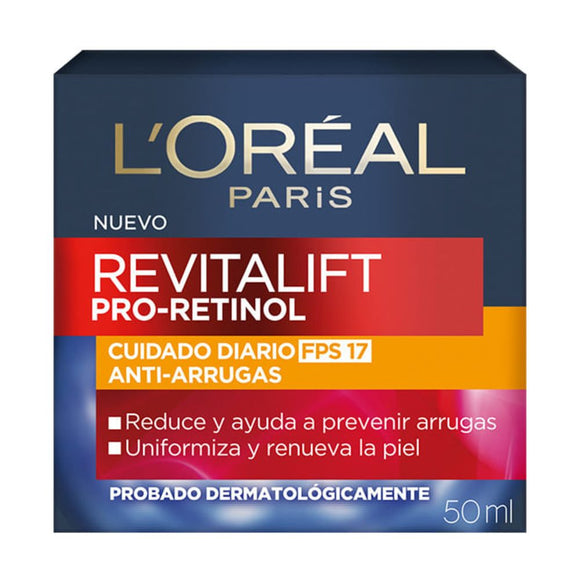 L'Oréal Revitalift Pro-Retinol crema antiarrugas FPS 17 tarro 50 ml — L'Oréal Paris
