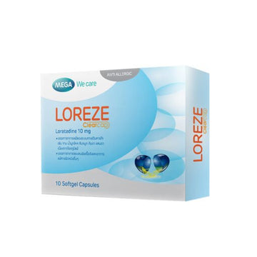 Loreze Loratadina 10mg 10 cápsulas — Mega Lifesciences